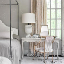 Schumacher Curtains Linen Mary McDonald Chinois Palais Drapes with Labyrinth Tape