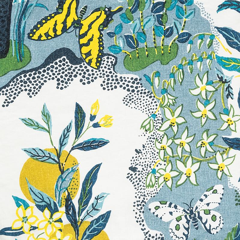 Schumacher Citrus Garden Tablecloth Matouk's Linen – katemarcellahome
