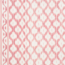 Custom-made drapery in high-end, Schumacher Santa Monica linen fabric by one of our professional craftsmen. in our custom workroom katemarcellahome. This artisanally crafted pattern in multiple colors puts a fresh spin on an archival ikat. Keep the borders intact or cut them off to use as trim on curtains, upholstery and pillows.