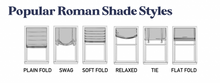 Schumacher Aviary Modern Roman Shade Cordless Shade