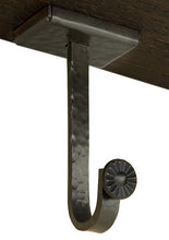 Add rustic richness to any décor from metro to mountainside with this 3/4" forged iron return brackets or textured wood brackets. This collection offers an exceptional combination of forged iron, leather and dark textured wood which can be harmoniously mixed for a warm, layered look. Simplistic styling and rich materials are spot on, making this a natural collection to consider when designing a cabin or mountainside look for you home or project.