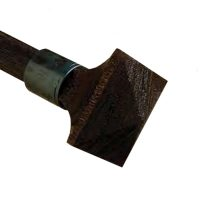 Mountain Chalet Forged Iron 3/4" Finial or Textured Wood 3/4" Finial Farmhouse Cabin