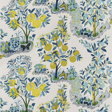 Custom-made by katemarcellahome roman shade in high-end, Schumacher Citrus Garden linen fabric by one of our professional craftsmen. This archival Josef Frank print, created in 1947, bears the signature whimsy, color and personality for which the designer is known.