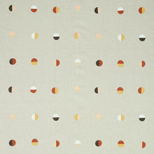 Custom-made drapery in high-end, Schumacher Joshua Tree fabric by one of our professional craftsmen in our custom workroom katemarcellahome. This fabric is designed by Caroline Z Hurley in her Brooklyn studio and block-printed in New Bedford, Massachusetts. Each shape is cut and individually stamped onto the linen by hand.