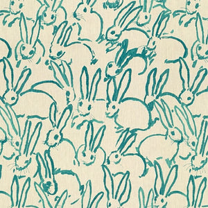 Custom-made drapery in high-end, Groundworks Bunny - Lee Jofa Hutch Print linen curtains created in our professional workroom katemarcellahome by one of our expert craftsman. Available in the colors navy, pink, turquoise and black. Hutch also comes in wallpaper