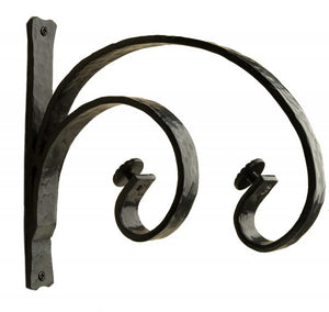 Add rustic richness to any décor from metro to mountainside with this 3/4" forged iron return brackets or textured wood brackets. This collection offers an exceptional combination of forged iron, leather and dark textured wood which can be harmoniously mixed for a warm, layered look. Simplistic styling and rich materials are spot on, making this a natural collection to consider when designing a cabin or mountainside look for you home or project.