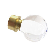 Beautiful and modern metal lucite accessories 1-1/2" round finials. These finials can be used with our 1-1/2" round metal or lucite rods.  Make a statement with linear lines, translucent poles and brackets, rings and