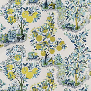 This archival Josef Frank print, created in 1947, bears the signature whimsy, color and personality for which the designer is known. The hand-drawn pattern has inimitable charm. Also available as a wallcovering and indoor/outdoor fabric.