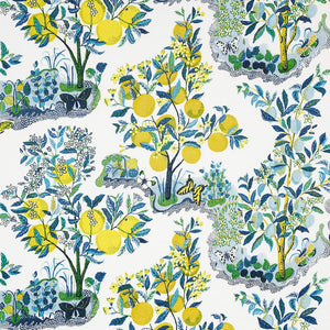 This archival Josef Frank print, created in 1947, bears the signature whimsy, color and personality for which the designer is known. The hand-drawn pattern has inimitable charm. Also available as a wallcovering and indoor/outdoor fabric. Also available as a wallpaper, pillows,