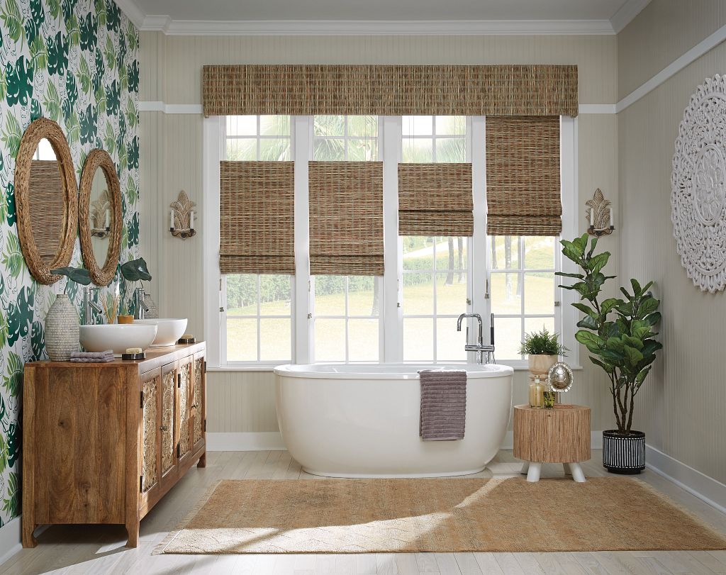 Natural Woven Shades by Horizon Natural Woven Shades are handwoven from renewable materials like grasses, jute, and bamboo. Our high-end fabrics are crafted with traditional techniques and materials carefully selected for their beauty, renewability, and quality. The end result makes a strong, sustainable statement.