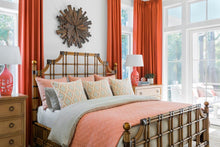 Custom-made drapery modern art deco in designer coral linen from Kravet beautiful from the U.S.  Linen drapes created in our custom workroom katemarcellahome  by one of our professional craftsman.  Fabric Content: 100% Linen 