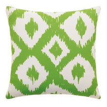 Featuring fabrics from the Lilly Pulitzer fabric collection. An 18" square indoor/outdoor accent pillow with invisible zipper and finished with a knife edge. Custom sizes available from katemarcellahome. The fabric is a solution dyed polyester, designed to be durable, water repellent, and stain resistant making it perfect for outdoor use. Made to order in the USA. Available with a Quick Dry Poly insert.