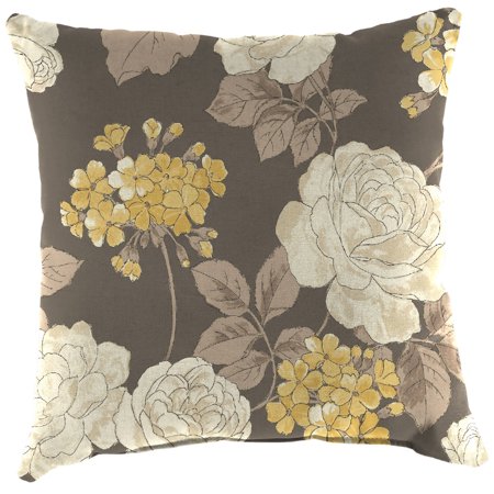 Indoor Outdoor Floral Pillow Vivienne Designer Fabric Pillow Farmhouse Accent Pillow Cover Indoor Outdoor Floral Boho Pillow Vivienne pattern in Putty Fabric Pillow Farmhouse Accent Pillow Cover featuring designer indoor outdoor fabric. The perfect farmhouse style!
