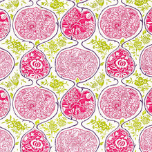 Custom-made Schumacher Katsugi modern oriental cordless roman shade in the color Fuschia & Chartreuse created by katemarcellahomes.com This linen fabric is the most fashionable pattern for your space this season. A Schumacher signature pattern, the painterly design is a whimsical nod to Japanese aesthetic and makes a u…